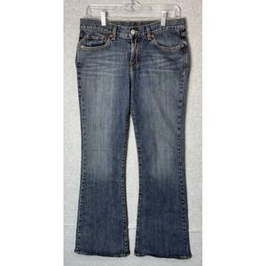 Lucky Brand Jeans Womens 6 28 Blue‎ Bootcut Stretch Dungarees Made USA Denim